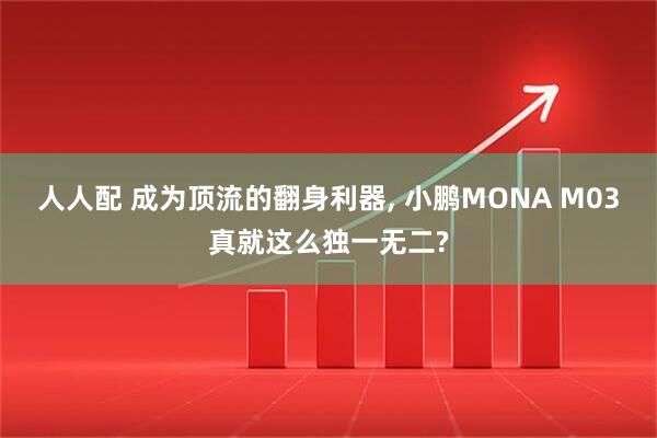 人人配 成为顶流的翻身利器, 小鹏MONA M03真就这么独一无二?